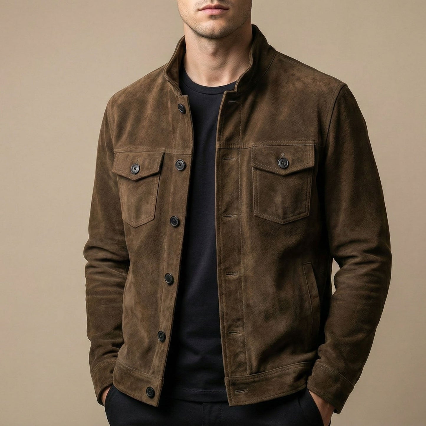 Raffaele Suede Field Jacket